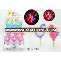 2017 hot selling light candy toy for kids swan with music and light