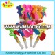 Big monkey cartoon with balloon tray toy with sweet tablet candy