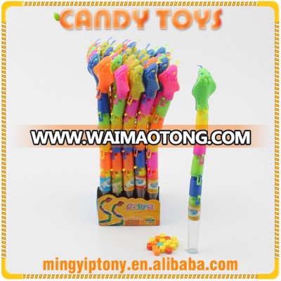 China manufacturer funny plastic cobra toy candy wholesale