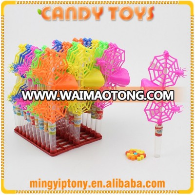 Little cute plastic spider glasses toy candies with good price