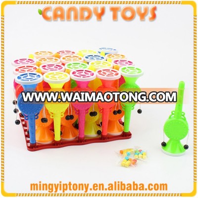 Factory promotion product plastic candy toys rattle-drum with good quality